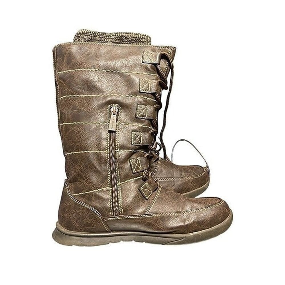 SPORTO.Women Shoes Sweaters ankle Boot Brown Color Size 7.5